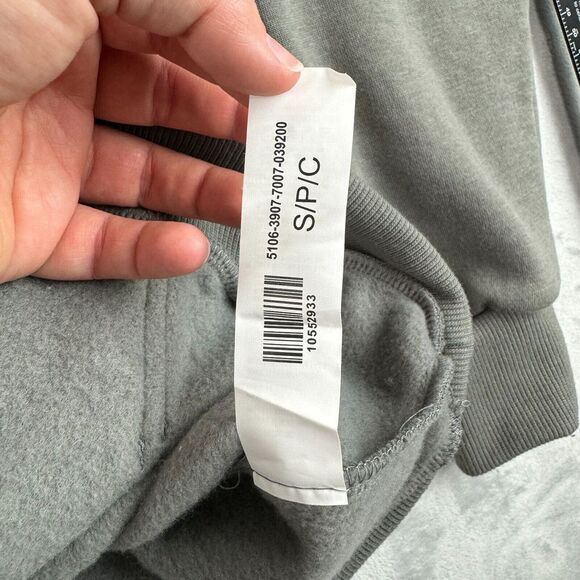 Snood Overside Hoodie Mens Small Grey Fearless Turtleneck Fleece Sweatshirt - Picture 13 of 14